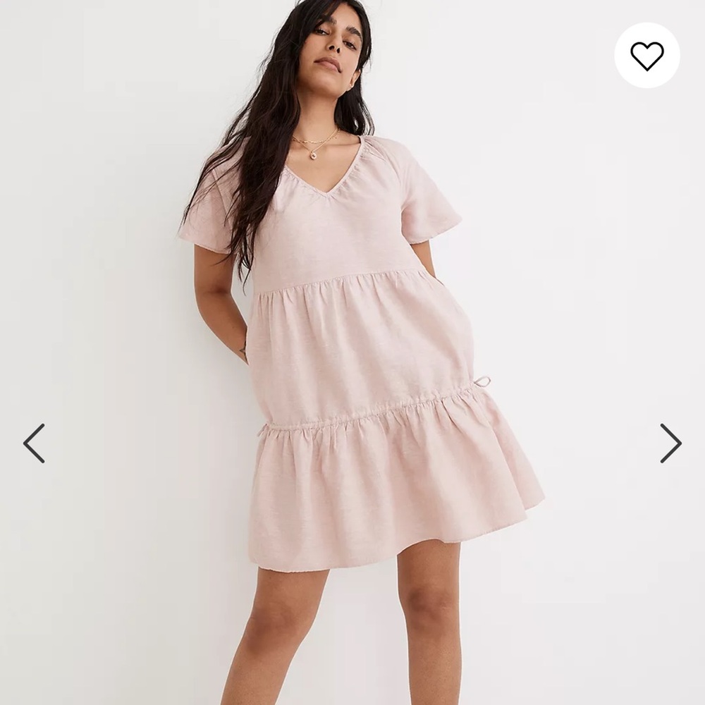 Madewell Linen-Blend Lorelei Mini Dress